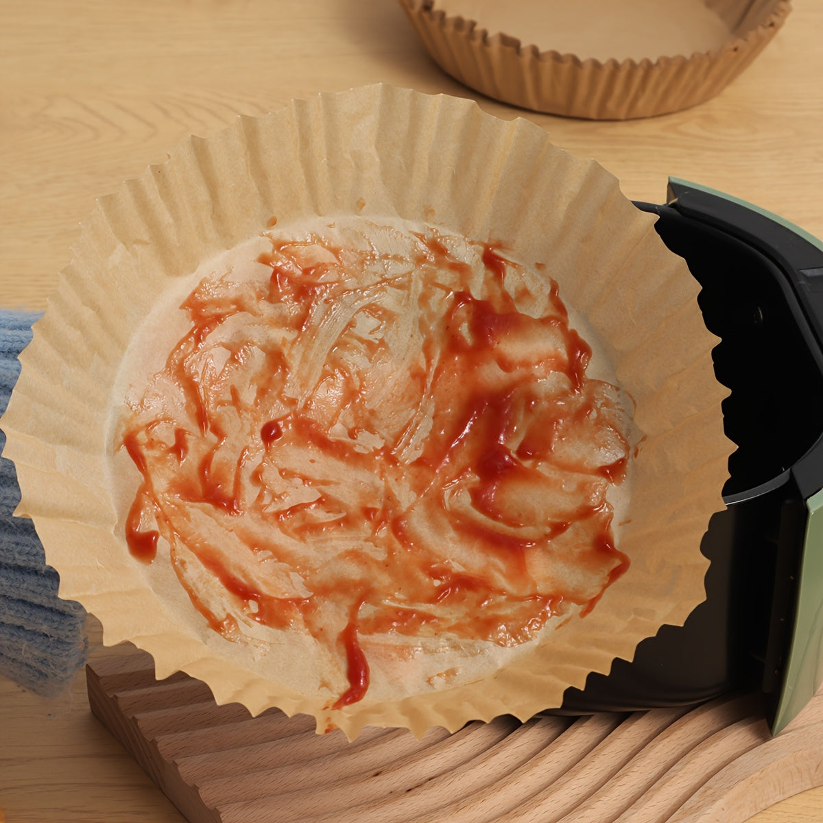 Pack of 50 Non-Stick Silicone Air Fryer Liners for Safe Cooking