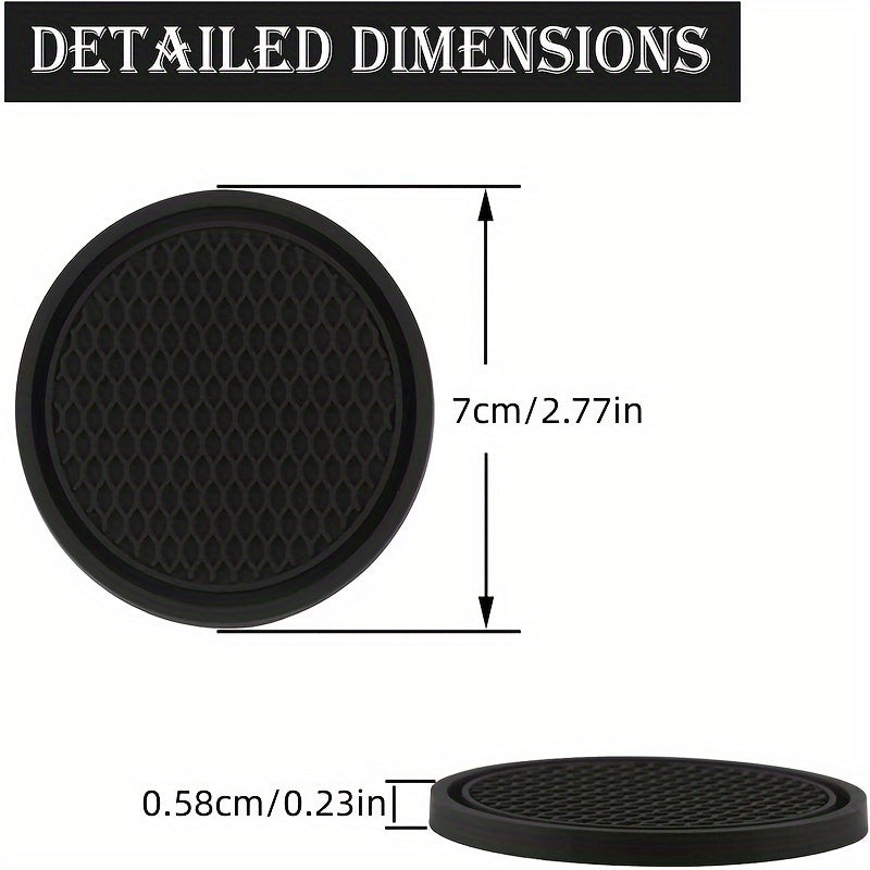 Avtomobil suvi koasterslari 2 ta paket, 4 ta paket, ijodiy issiqlik izolyatsiyasi, yopishqoq bo'lmagan aksessuarlar