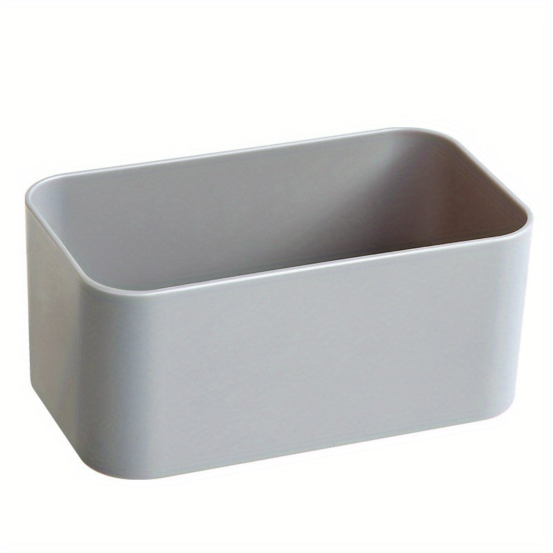 Wall Organizer for Cosmetics and Remote Controls with Durable Plastic Bins