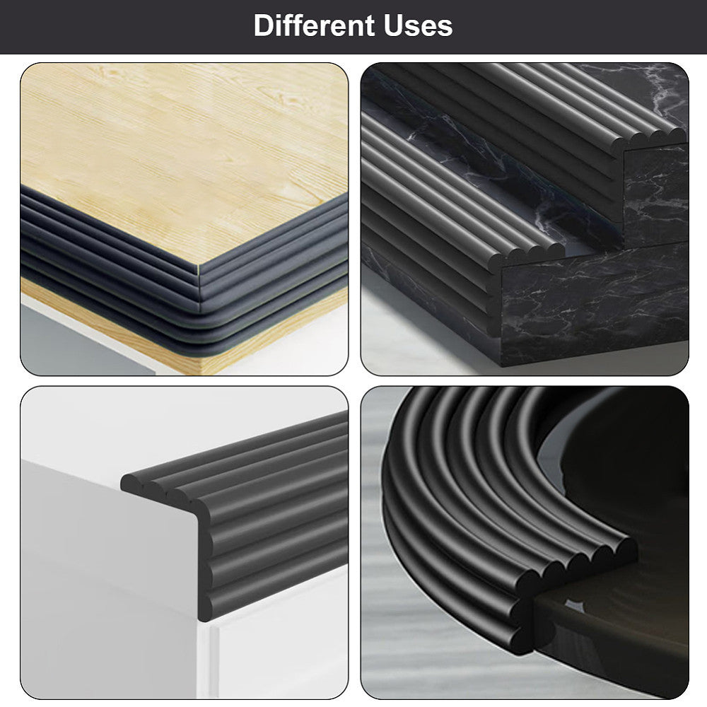 2.3 Yards Black Adhesive Cover for Bunk Bed Ladder Steps 81mm Wide