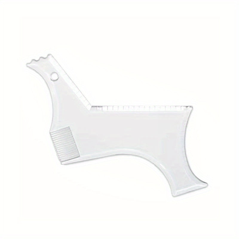 Мужской инструмент для формирования бороды с расческой, гибкий многофункциональный шаблон