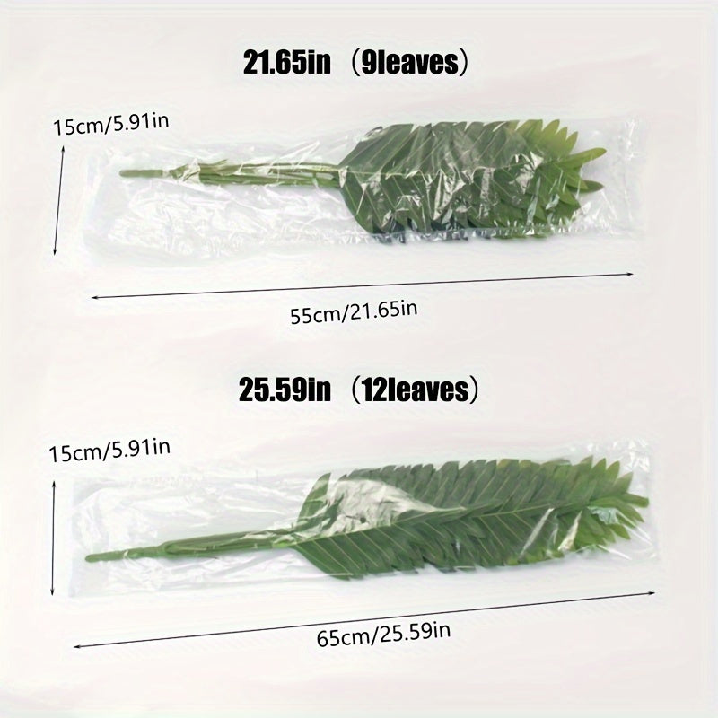 Large Artificial Palm Leaf for Indoor Outdoor Decor 24 Inches