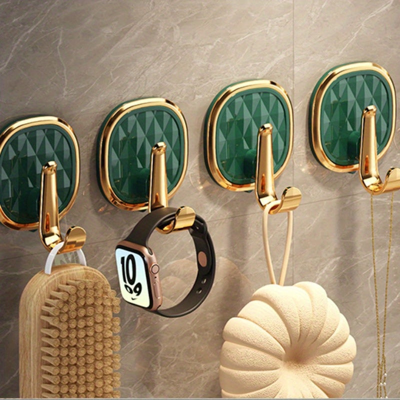 No-Trace Adhesive Hooks for Hanging Schoolbags Clothes Keys Kitchen Items