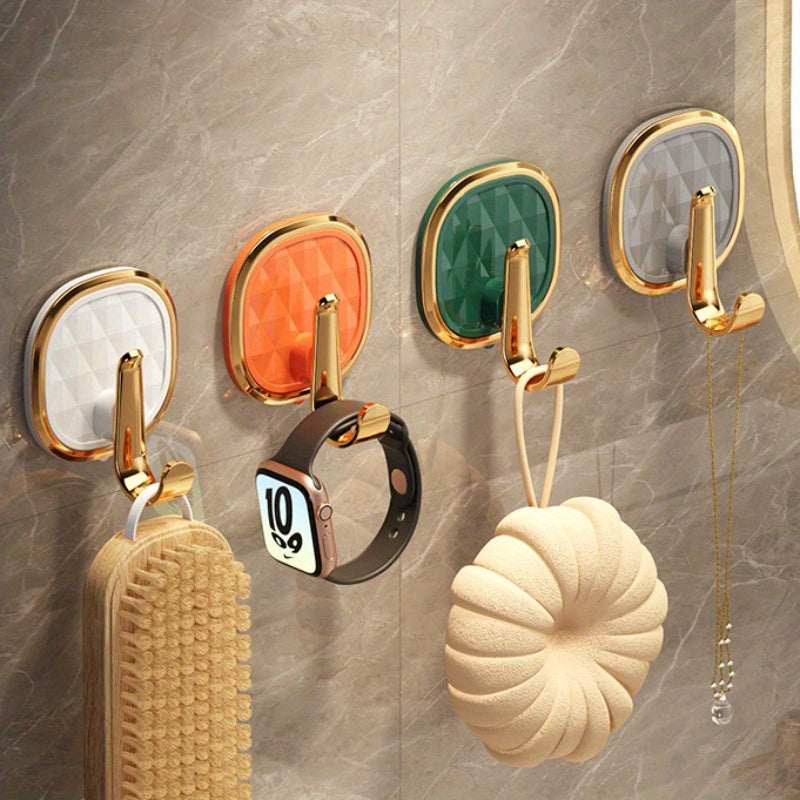 No-Trace Adhesive Hooks for Hanging Schoolbags Clothes Keys Kitchen Items