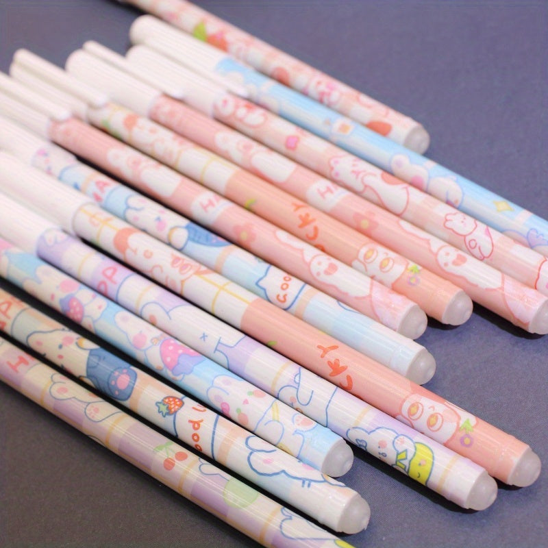 12pcs Erasable Gel Pens 0.5mm Black and Blue for Writing Mistakes