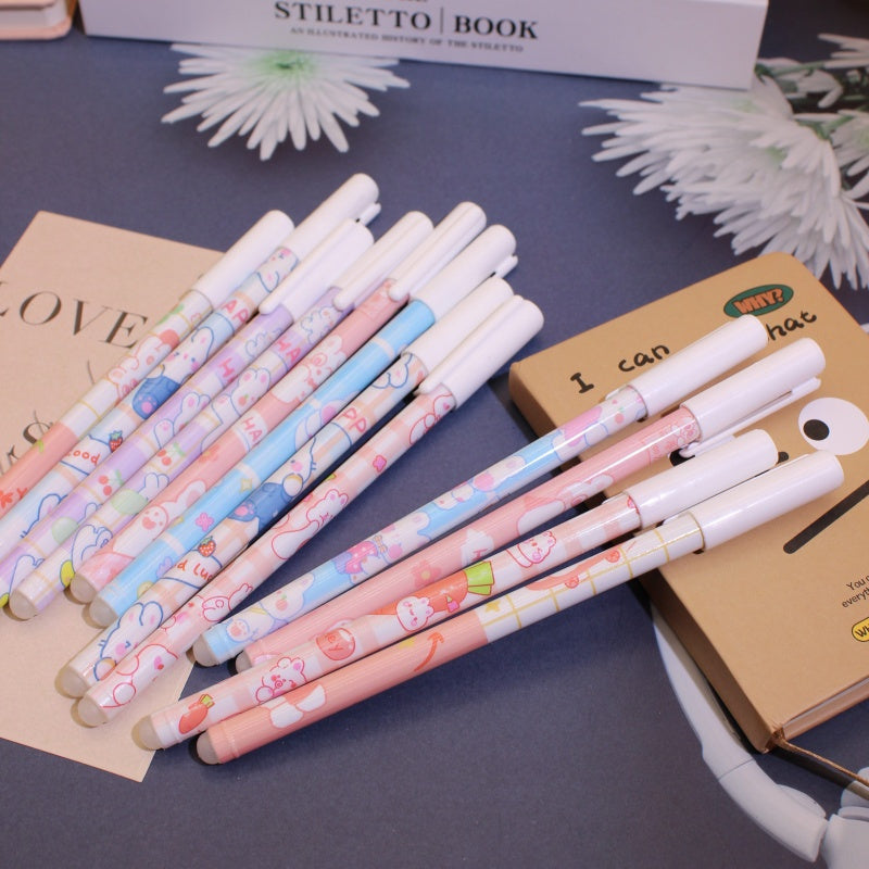 12pcs Erasable Gel Pens 0.5mm Black and Blue for Writing Mistakes