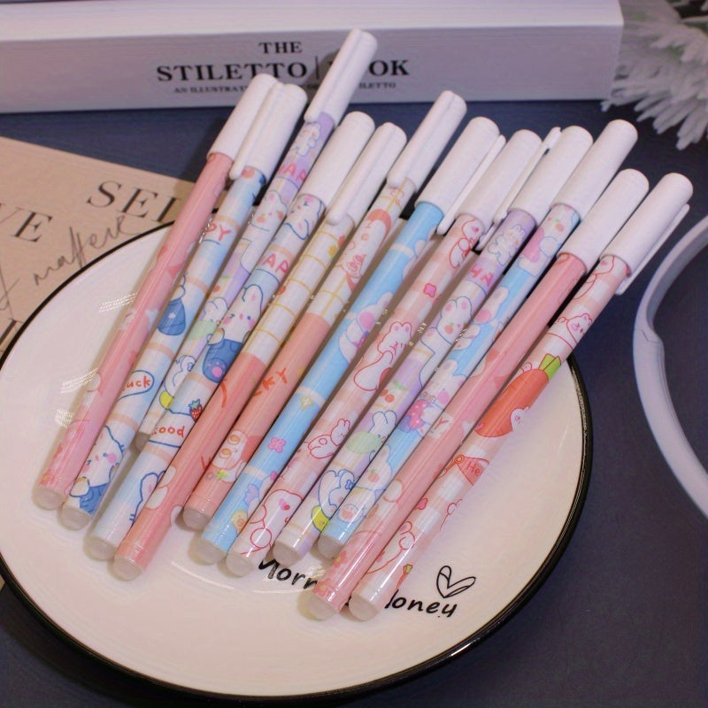 12pcs Erasable Gel Pens 0.5mm Black and Blue for Writing Mistakes