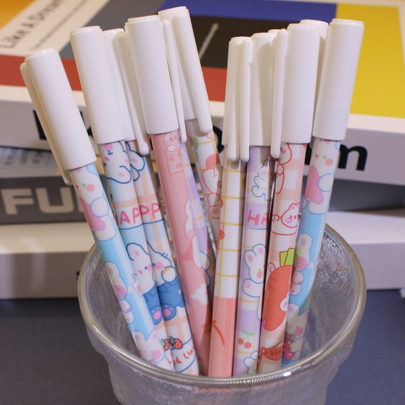 12pcs Erasable Gel Pens 0.5mm Black and Blue for Writing Mistakes