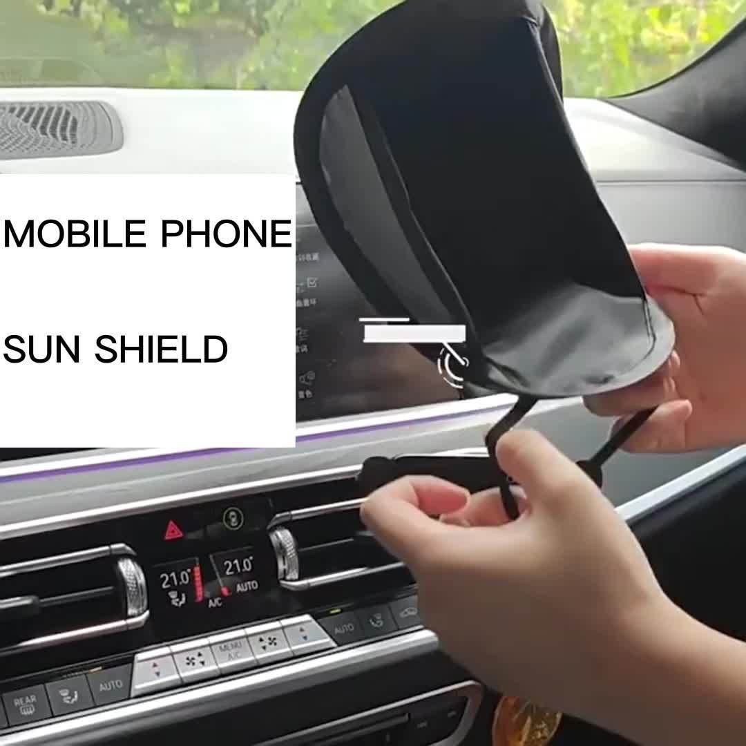 Bukiladigan Naylon Avtomobil Telefon uchun Havoga O‘rnatish, Quyoshdan Himoyalovchi, Navigatsiya, Plug-Play