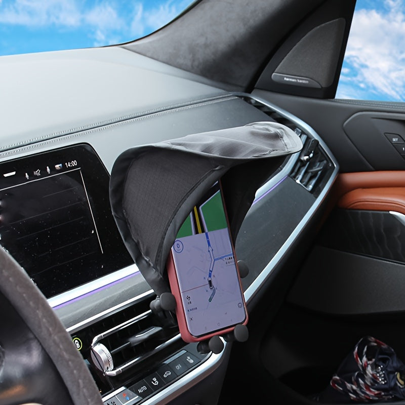 Bukiladigan Naylon Avtomobil Telefon uchun Havoga O‘rnatish, Quyoshdan Himoyalovchi, Navigatsiya, Plug-Play