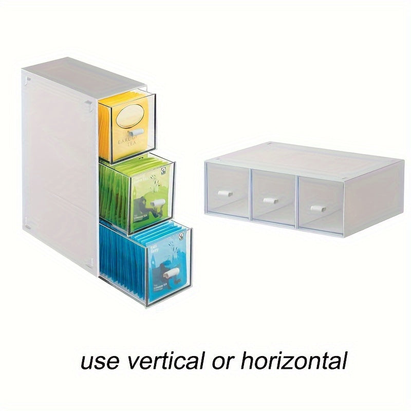 Ochiq plastmassa choy paketlarini tashkil etuvchi, shkaf va oshxona saqlash uchun chizilgan qopqoq bilan