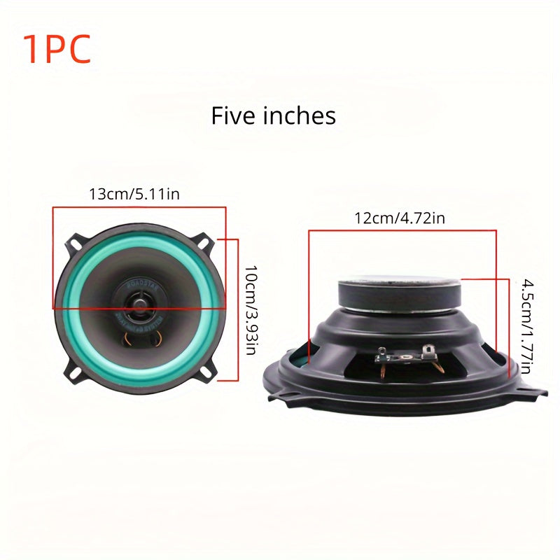 High-Fidelity 5-Inch Car Speakers for Sound Upgrade