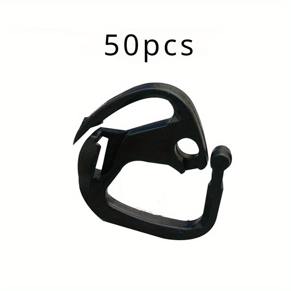 50 Plastic Shade Sail Hardware Clips for Outdoor Sunshade Hanging and Expansion