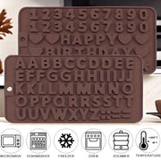 Moldes de silicona con letras y números para decorar pasteles y celebraciones de cumpleaños