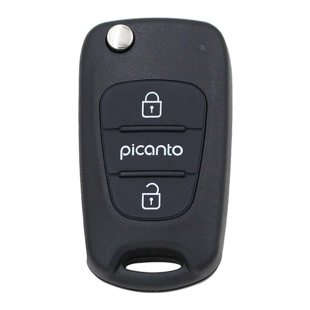 3 Button Folding Remote Key Shell Case for Kia Picanto ABS Resin