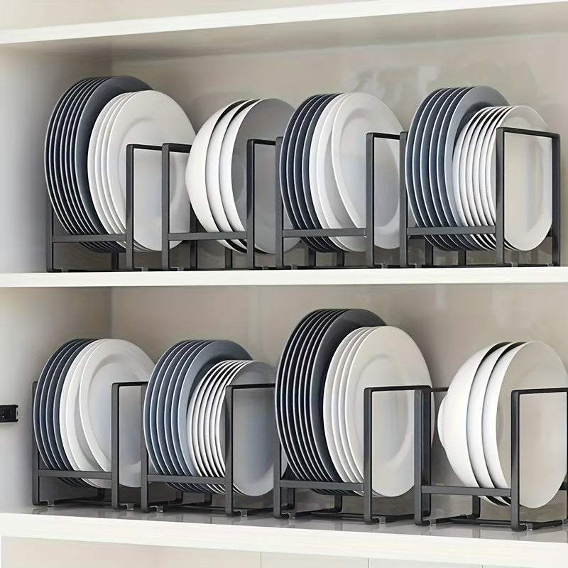 Vertical Plate Holder Kitchen Counter Dish Organizer Cupboard Storage Rack