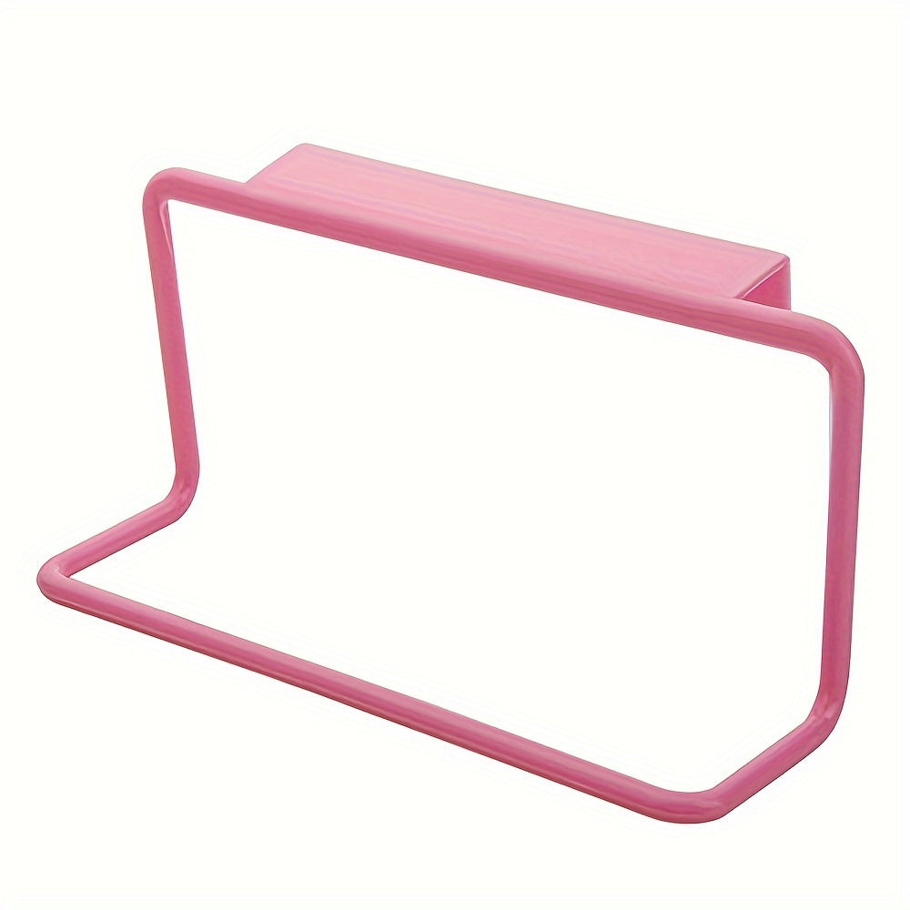 Estante de almacenamiento para puerta de armario de una pieza para cocina, baño, soporte para toallas, soporte para bolsas de basura, organizador colgante