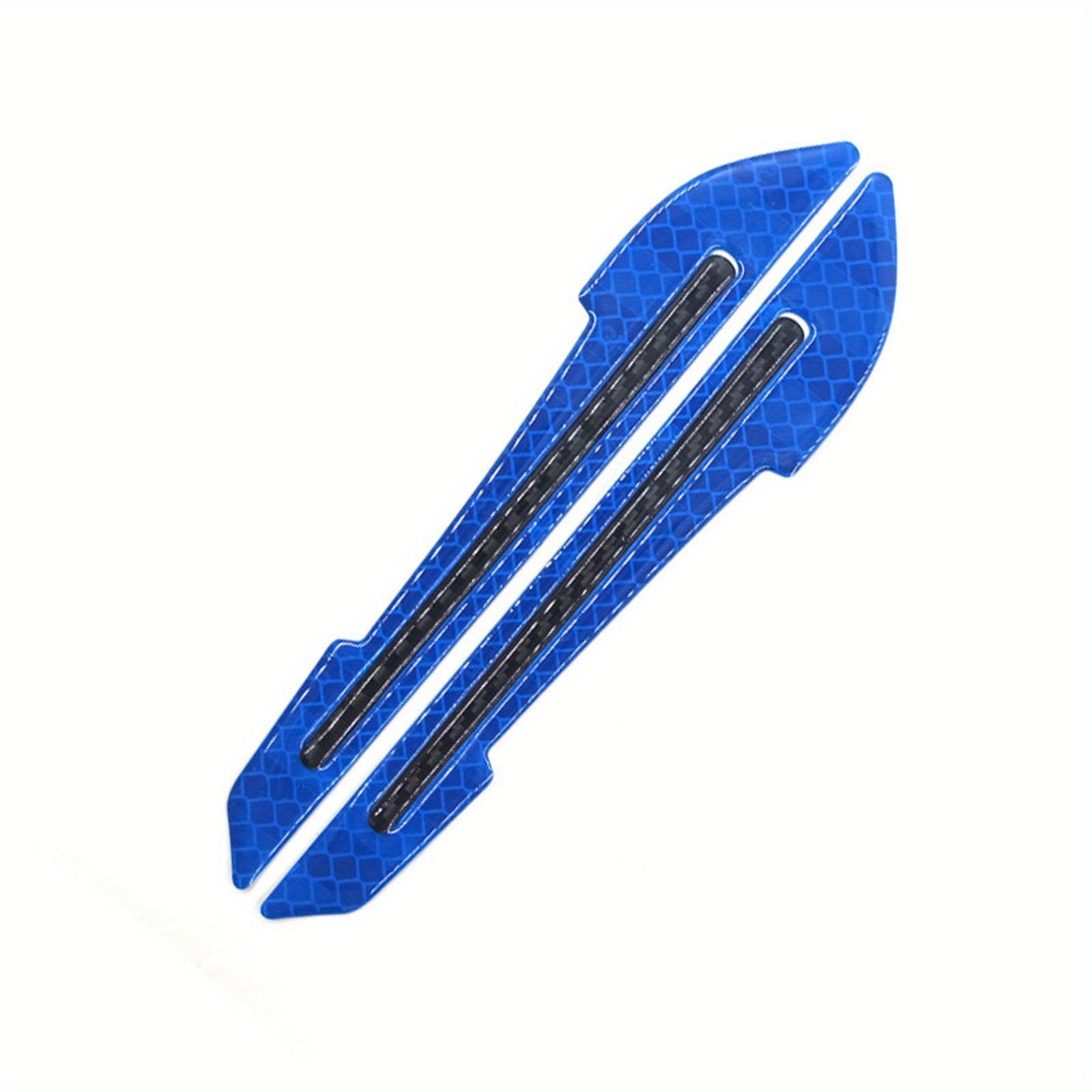 2pcs PVC Reflective Car Stickers Rearview Mirror Safety Anti-Collision Night Visibility