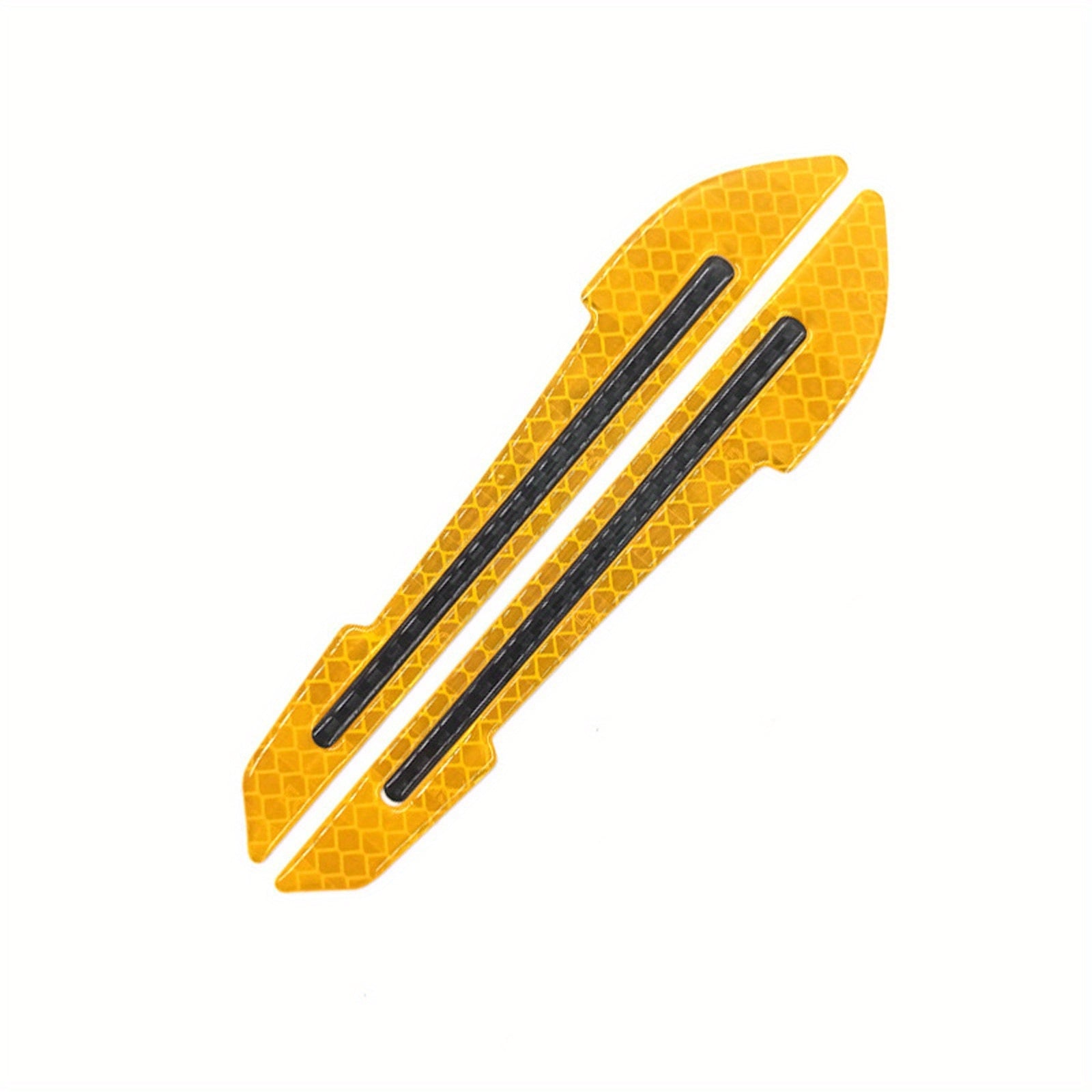 2pcs PVC Reflective Car Stickers Rearview Mirror Safety Anti-Collision Night Visibility