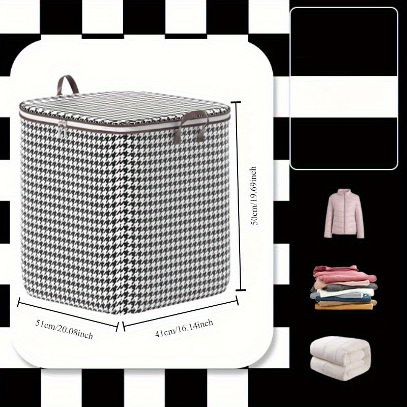 Oversized Cloth Storage Bag for Clothing and Quilts 3.2 Cu Ft with Carry Straps