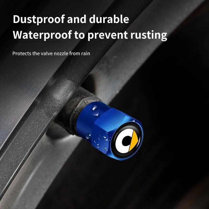 4 dona avtomobil logotipi g'ildirak shinalari ventili ustki bezak aksessuarlari for Smart ForTwo