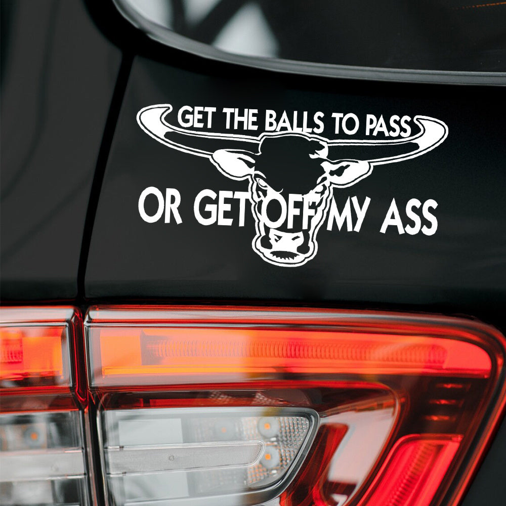 Funny Bull Car Sticker 14x7cm Vinyl 4x4 Vehicle Decal