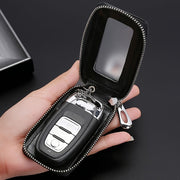 Universal PU Leather Car Key Fob Case Black Burgundy Blue Brown Key Protector