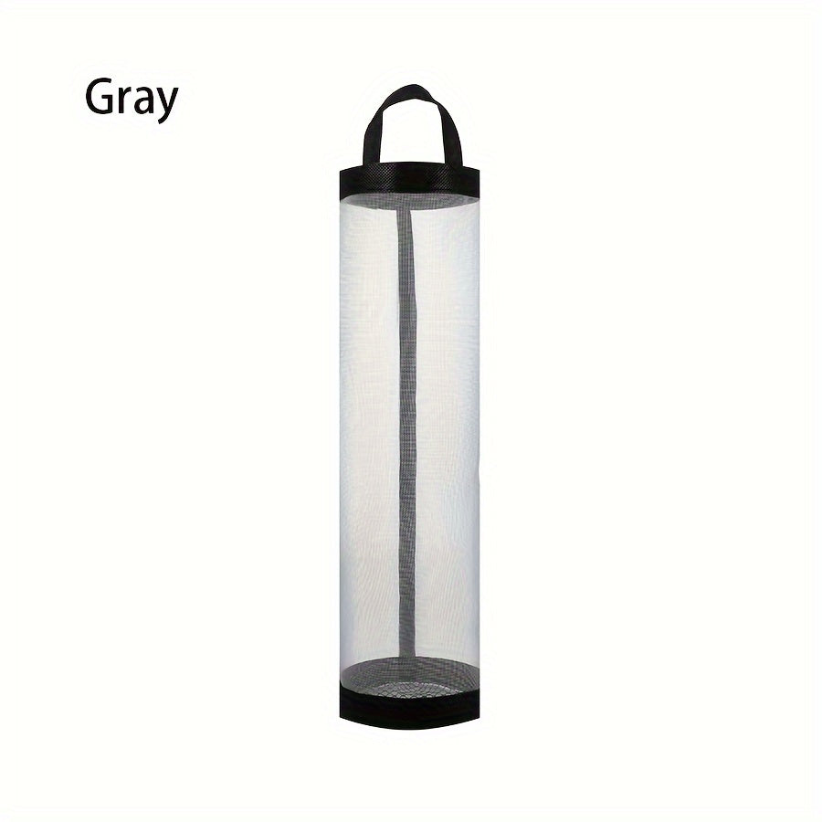 Organizador de bolsas de basura de malla de plástico para colgar en la cocina, con montaje en pared