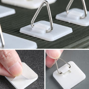 10-штук самоклеящихся пластиковых крючков для стен для антикоррозийных пластин и подвешивания картин