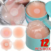 Reusable Silicone Nipple Covers Lift Invisible Bras for Women Adhesive Pads