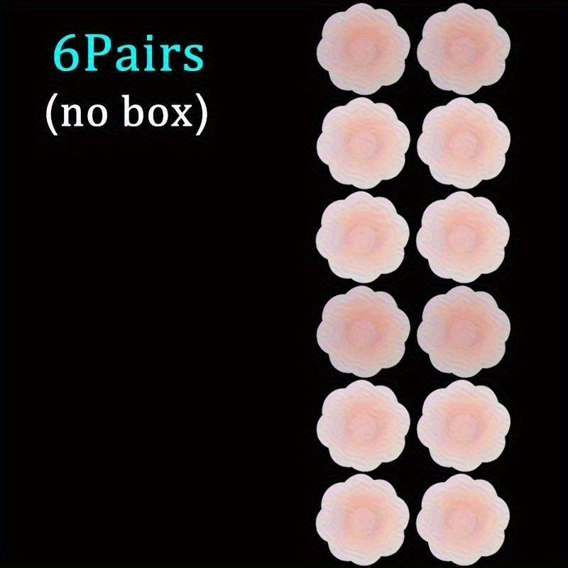 Reusable Silicone Nipple Covers Lift Invisible Bras for Women Adhesive Pads