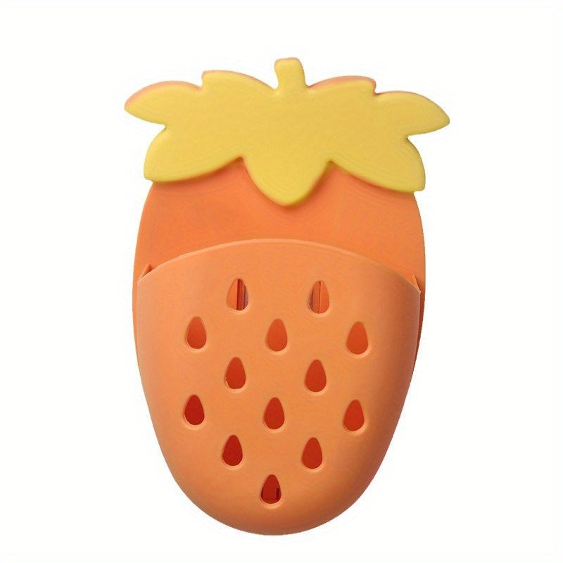 Wall-Mounted Strawberry Storage Rack No Drilling Kitchen and Bathroom Organizer