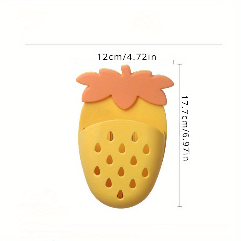 Wall-Mounted Strawberry Storage Rack No Drilling Kitchen and Bathroom Organizer