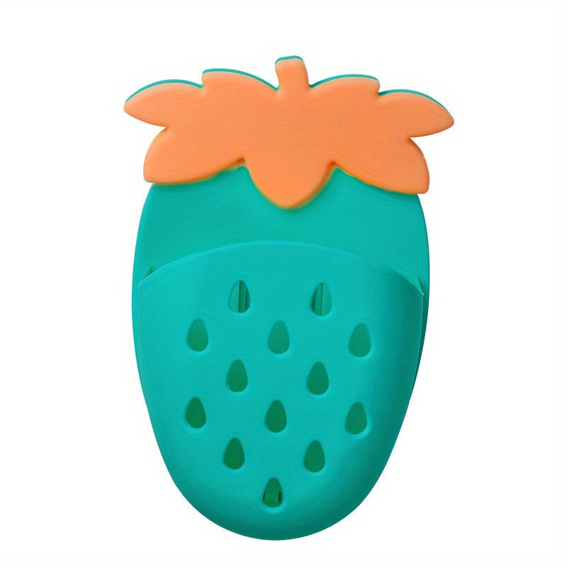 Wall-Mounted Strawberry Storage Rack No Drilling Kitchen and Bathroom Organizer