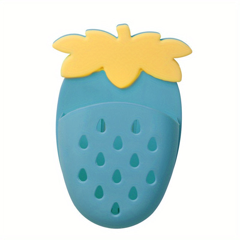 Wall-Mounted Strawberry Storage Rack No Drilling Kitchen and Bathroom Organizer