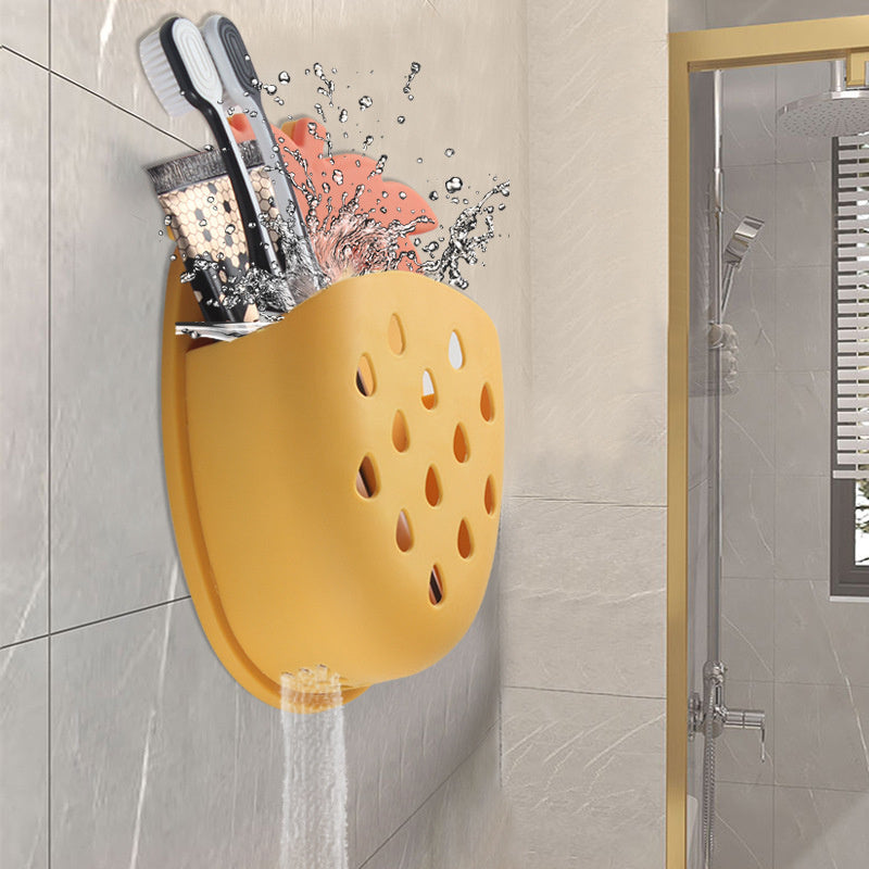 Wall-Mounted Strawberry Storage Rack No Drilling Kitchen and Bathroom Organizer