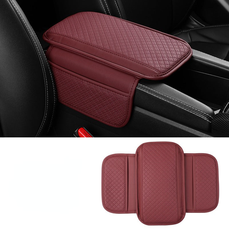 Universal PU teri avtomobil uchun qo‘ltiq qutisi, saqlash va chizishga qarshi himoya bilan