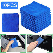 10PCS toallas de microfibra chamois para limpiar cristales de coche, uso doméstico