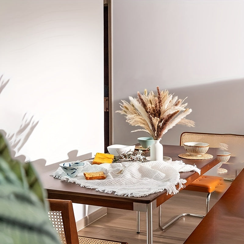 60pcs Dried Pampas Grass Bouquet Brown White Fluffy Floral Decor for Home Wedding Baby Shower