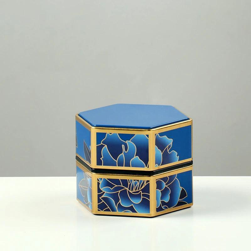 Шестиугольный контейнер для чая, безопасный для хранения продуктов, для кухни и столовой