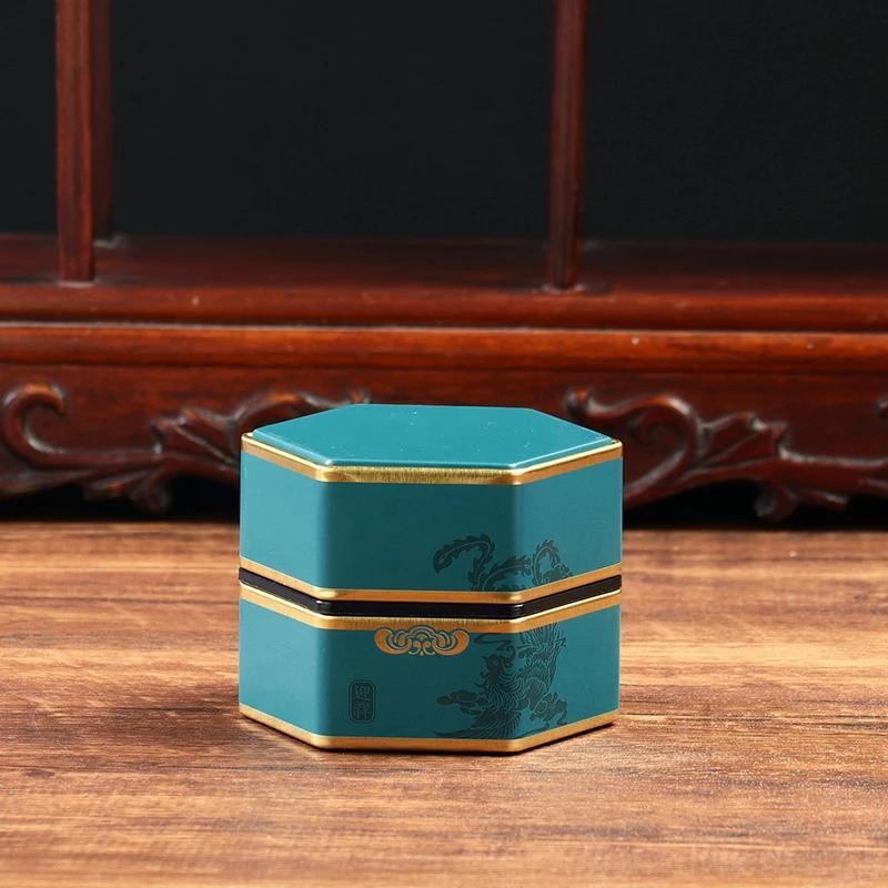 Шестиугольный контейнер для чая, безопасный для хранения продуктов, для кухни и столовой