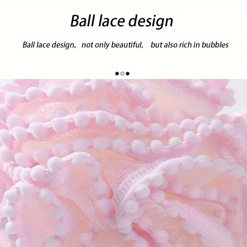 Bath Sponge Set with Large Bubble Ball Dual-Purpose Bath Linen for Women