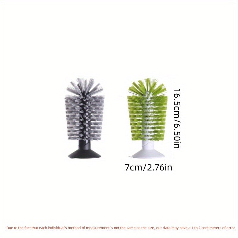 Ko'p maqsadli Shisha Tozalash Cho'tkasi - Oshxona Shishalari, Sharob Stakanlari va Boshqalarni Tozalash uchun Ideal - Mustahkam Plastikdan Yasalgan, Elektr energiyasini talab qilmaydi