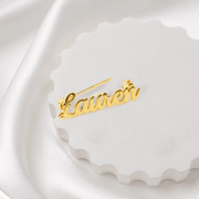 Индивидуальный брошка с именем из нержавеющей стали для женщин и мужчин, подарок маме, подруге или невесте