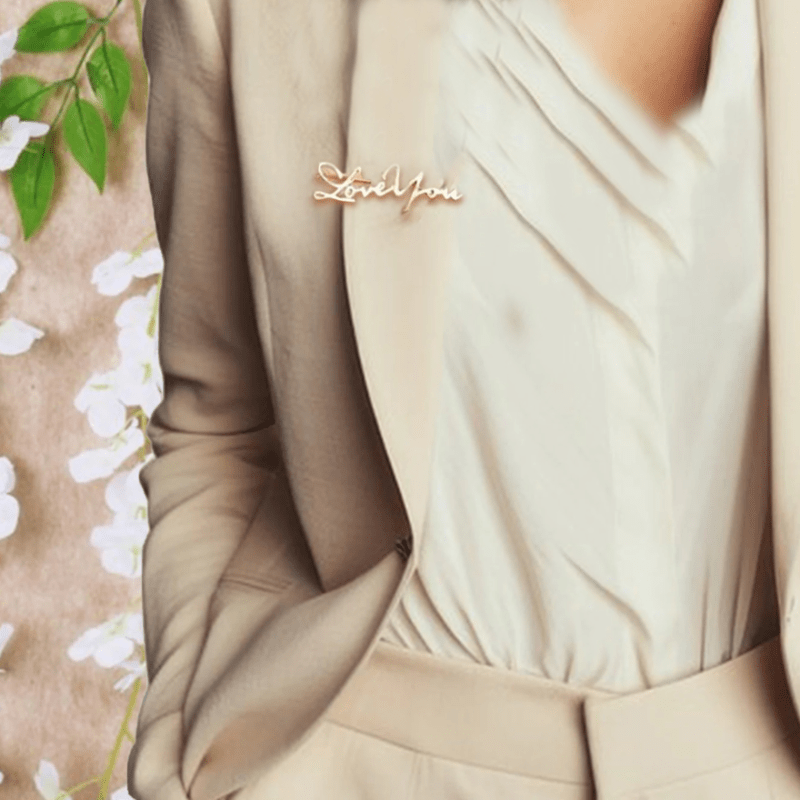 Индивидуальный брошка с именем из нержавеющей стали для женщин и мужчин, подарок маме, подруге или невесте