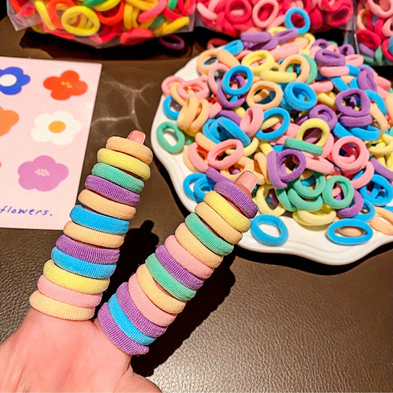 Kids Girls Hair Bands 100/200 Elastic Fabric Scrunchies Cute Gift Accessories
