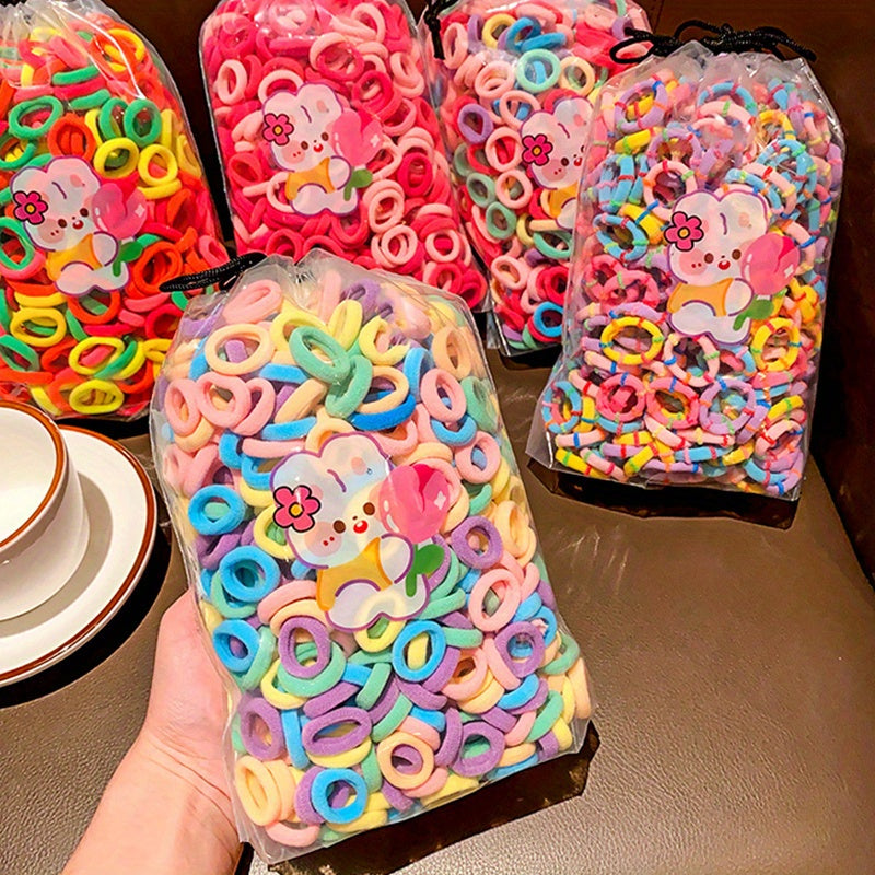 Kids Girls Hair Bands 100/200 Elastic Fabric Scrunchies Cute Gift Accessories