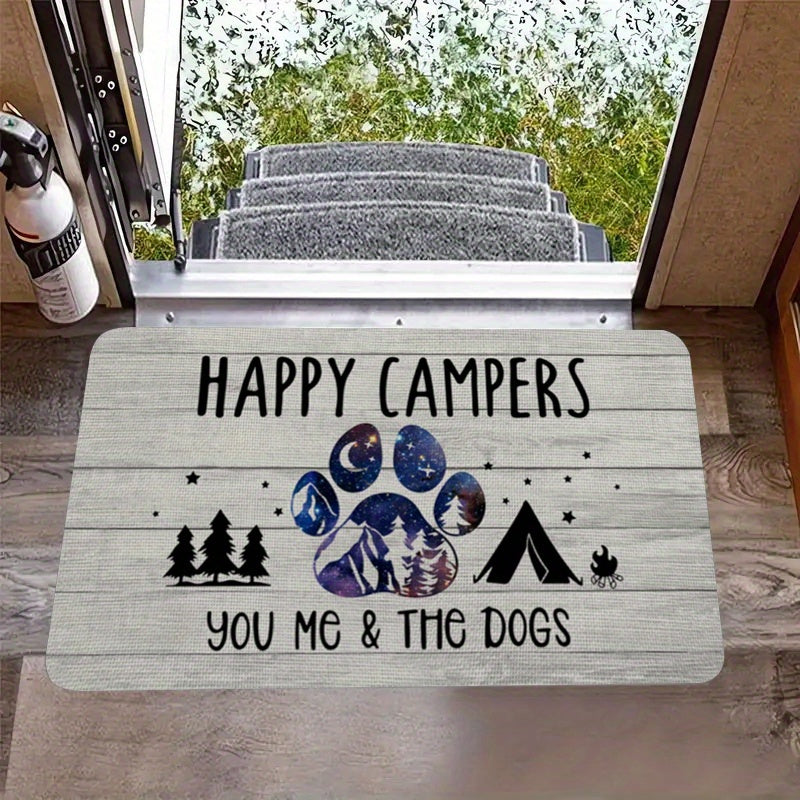 Entrance Door Mat Soft Absorbent Non-Slip Indoor Outdoor Rug for Camping RV