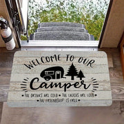 Welcome Doormat Non-Slip Absorbent Rug for Indoor Outdoor RV Patio 40x60cm