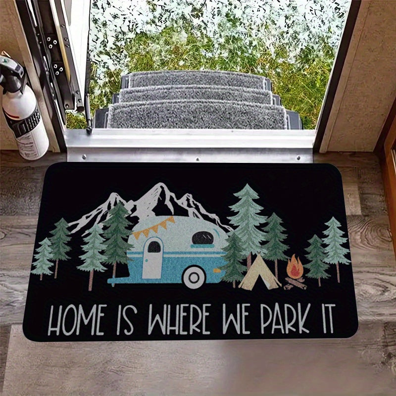 Outdoor Camper Door Mat 40x60cm RV Patio Decor Indoor Doormat